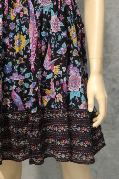 Lyrebird Bloom Crepe Babydoll Dress w Buttons