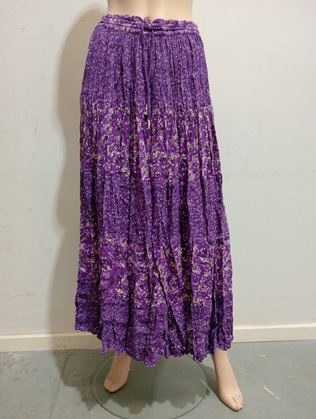 Chery Crepe Maxi Skirt LAST ONES PURPLE