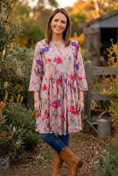 Heritage Cambric Cotton Yoke Dress /Tunic