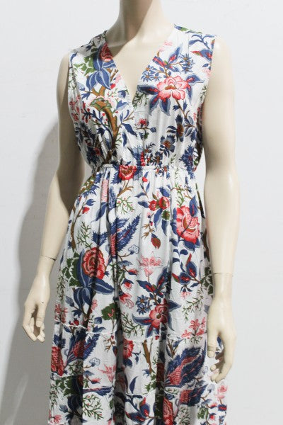 Heritage Cambric Cotton Maxi SLEEVELESS Dress