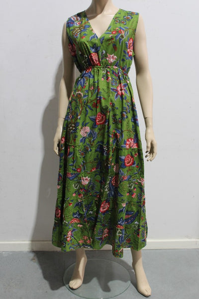 Heritage Cambric Cotton Maxi SLEEVELESS Dress