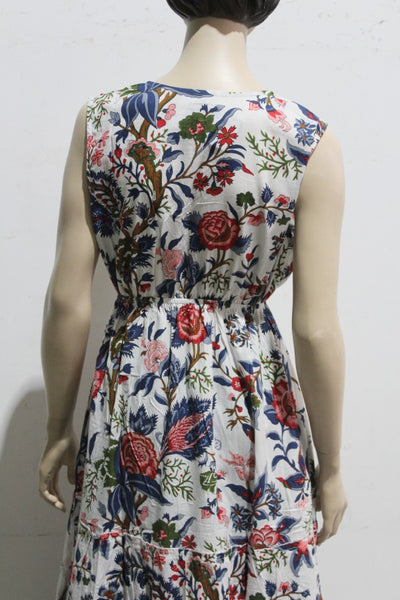Heritage Cambric Cotton Maxi SLEEVELESS Dress