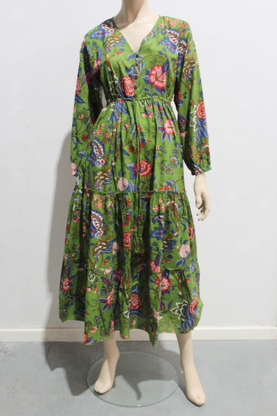 Heritage Cambric Cotton Maxi SLEEVE Dress