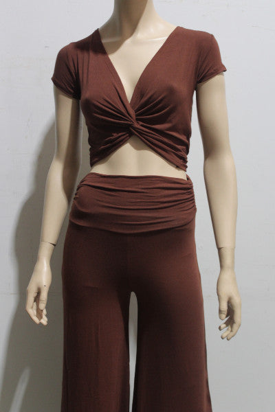 Basics Knot Front Jersey Tee