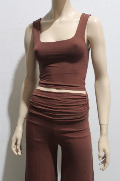 Basics Cropped Square Neck Singlet