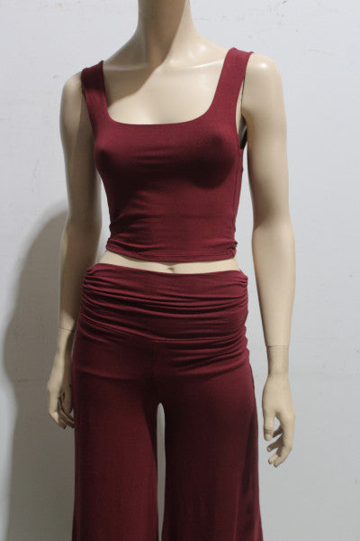 Basics Cropped Square Neck Singlet