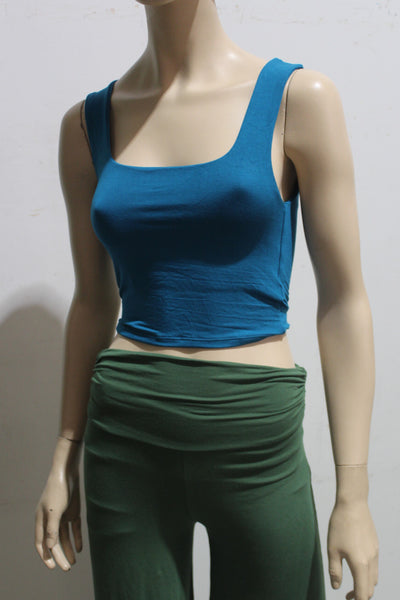 Basics Cropped Square Neck Singlet