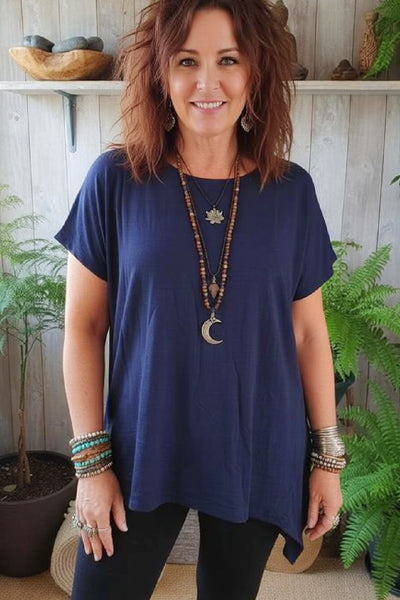 Basics Batwing Diagonal Tee