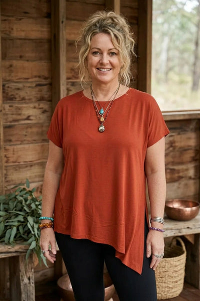 Basics Batwing Diagonal Tee