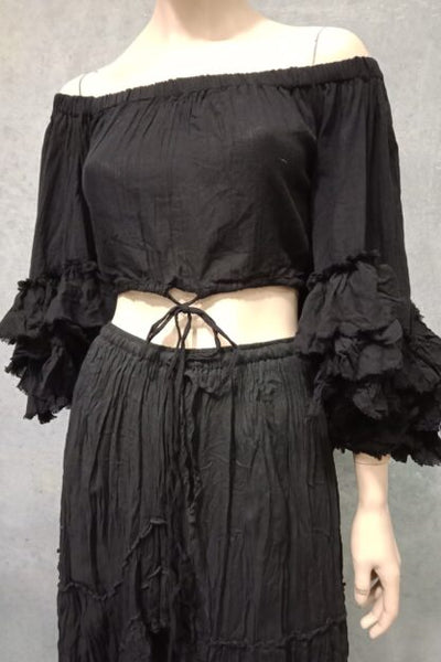 Rio Ruffle Sleeve Off Shoulder Blouse