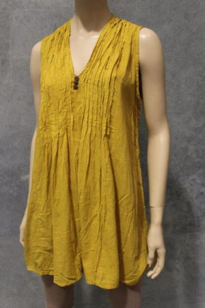 54016016 S-Hills 6016 Sleeveless Cotton Pintucked Blouse KNA