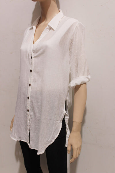 Cotton Resort Shirt w Hip Ties