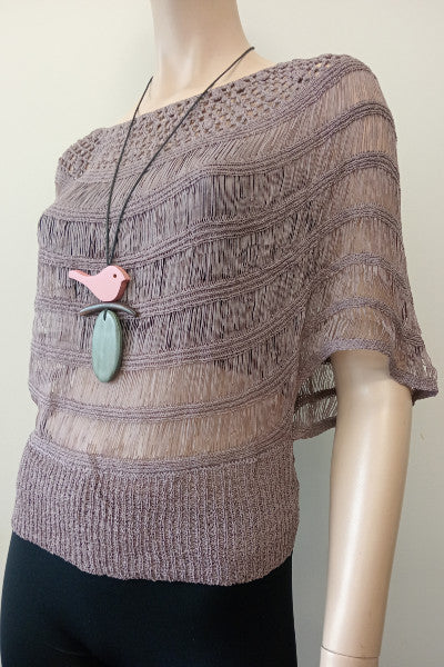 Crescent Ladder Knit Top