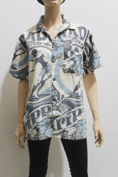 Flour Print Cotton Unisex Shirt