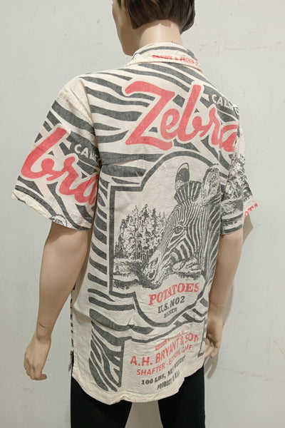 Flour Print Cotton Unisex Shirt