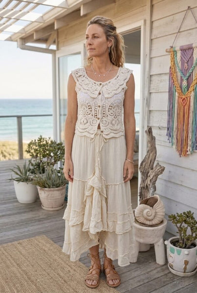Iberia Cotton Cascade Skirt COLS DUE BACK SOON!