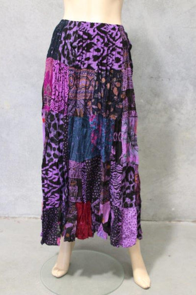 Overdyed Patch Rayon Skirt ASSORTED