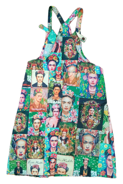 FRIDA Midi Pinny Cotton Overalls Dress