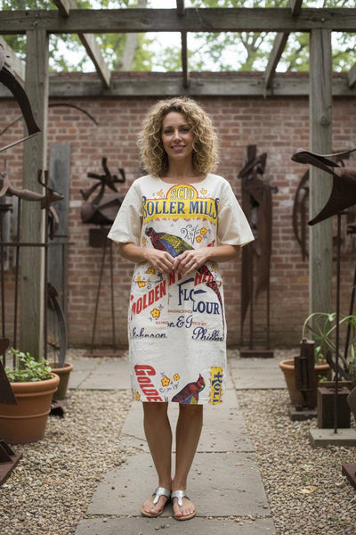 Flour Print Cotton Tee Dress (lots of prints)