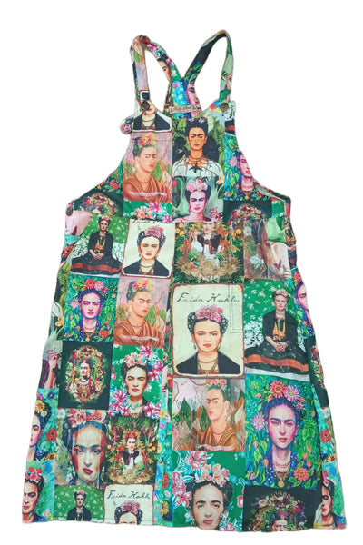 FRIDA Midi Pinny Cotton Overalls Dress