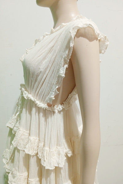 Bobby Cascade Circle Skirt Ruffle Maxi