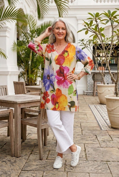 Portofino Cotton Voile Kurta Top