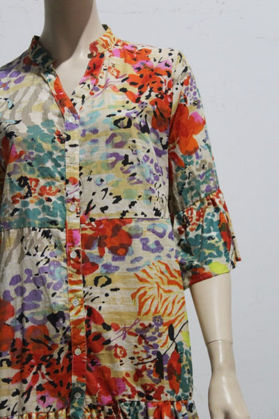 Portofino Cotton Voile Tier Shirtdress