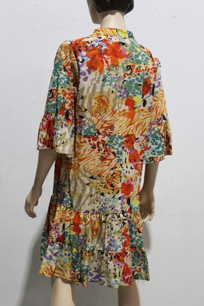 Portofino Cotton Voile Tier Shirtdress