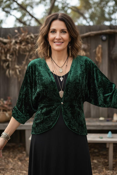 Into The Mystic Velvet Batwing Bolero