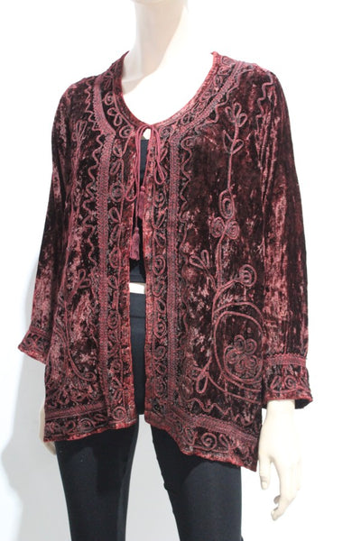Velvet Revival Braid Jacket