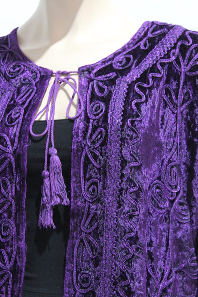 Velvet Revival Braid Jacket