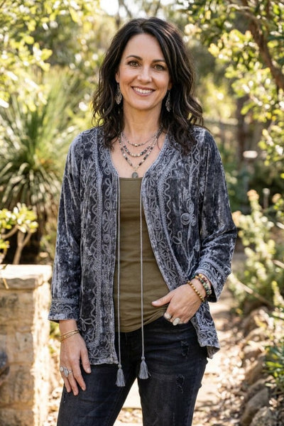 Velvet Revival Braid Jacket