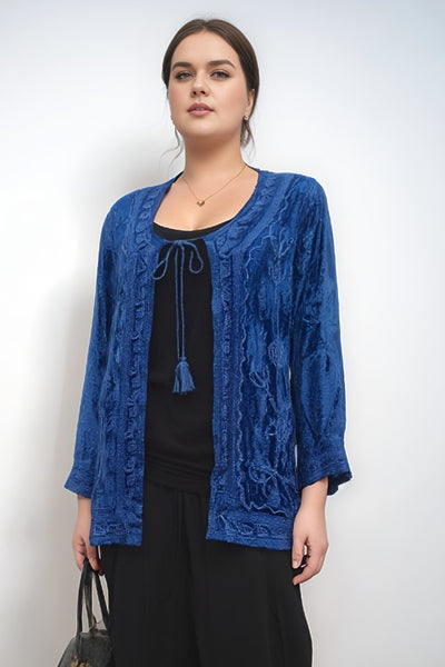 Velvet Revival Braid Jacket