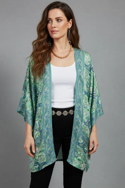 Artsilk Sari Kimono Jacket/Duster Coat SHORT