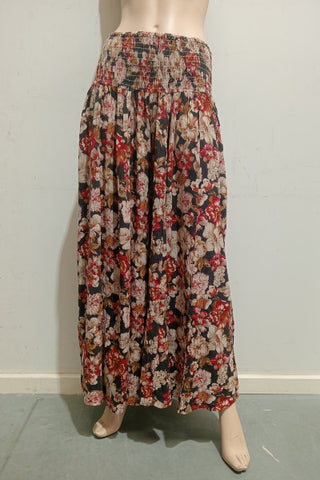 Cottage Crepe Super Flare Pants w Shirring