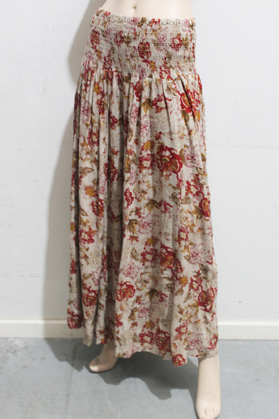 Cottage Crepe Super Flare Pants w Shirring