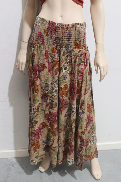 Cottage Crepe Super Flare Pants w Shirring