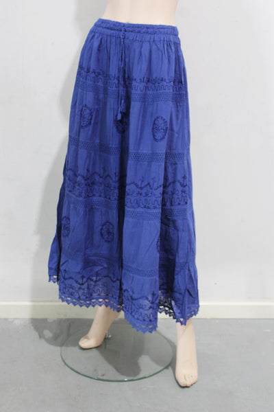 Cotton Voile Embroidered Skirt