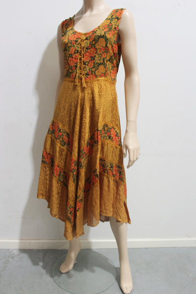 Floral Stevie Medieval Lace Up Hanky Dress