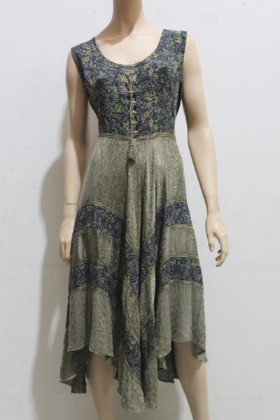 Floral Stevie Medieval Lace Up Hanky Dress