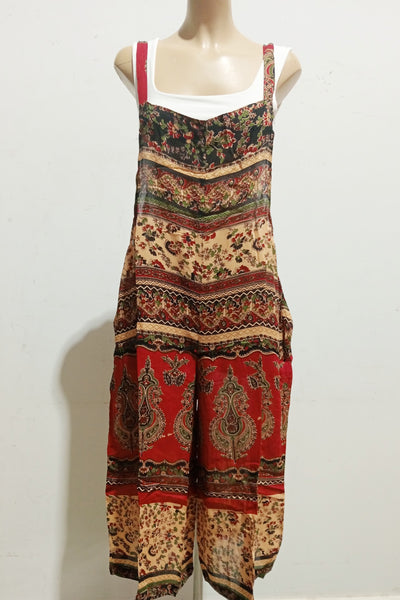 Bagru rayon Crepe Wide Leg Jumpsuit