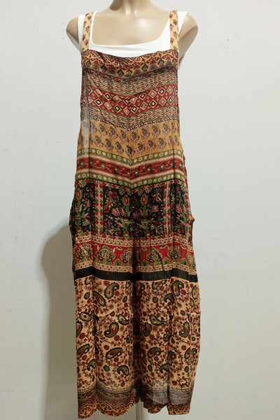 Bagru rayon Crepe Wide Leg Jumpsuit