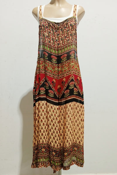 Bagru rayon Crepe Wide Leg Jumpsuit