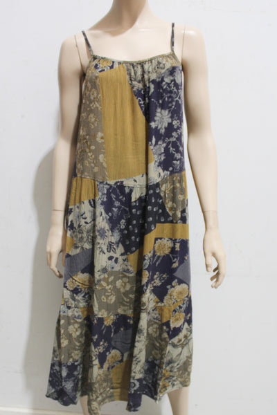 Cottage Crepe Strappy Tier Dress w Pockets