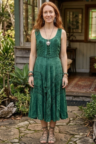 Stevie Medieval Lace Up Hanky Dress