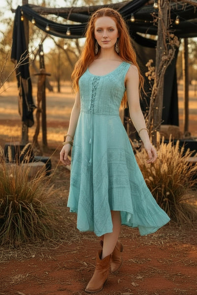 Stevie Medieval Lace Up Hanky Dress