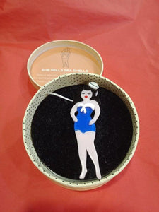 She Sells Sea Shells- Brooch (Sally Land 2017)