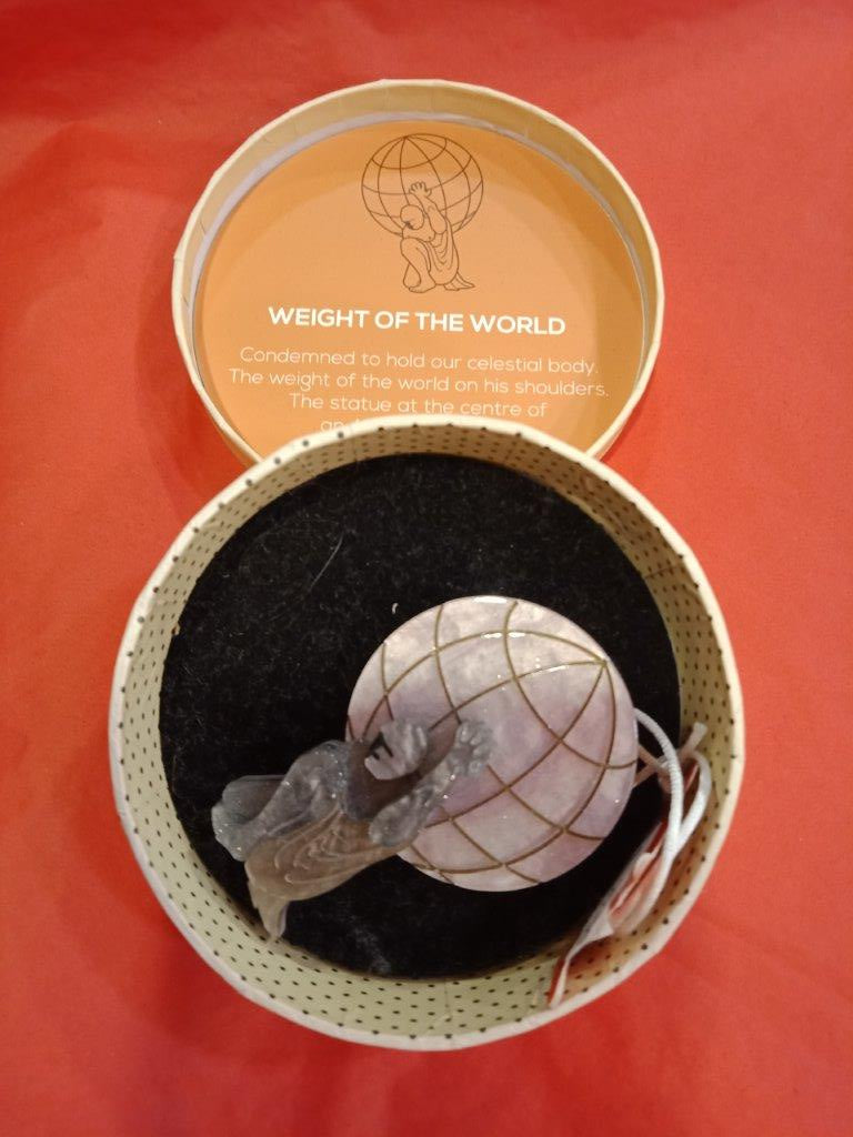 Weight Of The World Brooch (Elena Leong 2019)