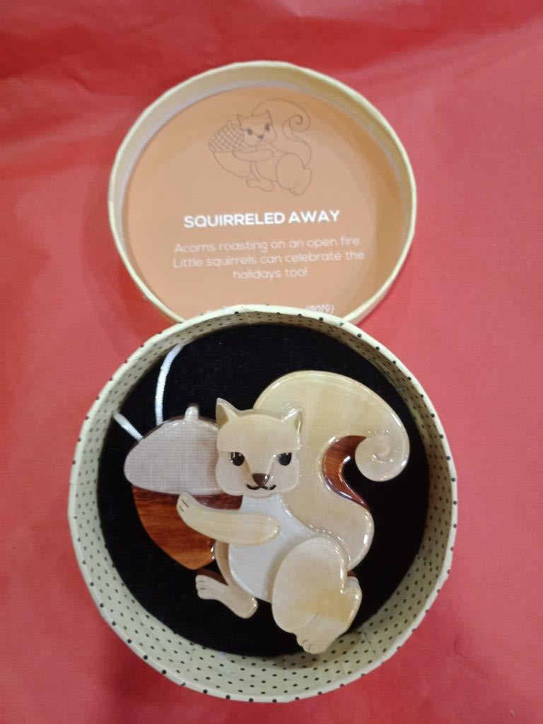 Squirreled Away - Brooch (Elena Leong 2019)