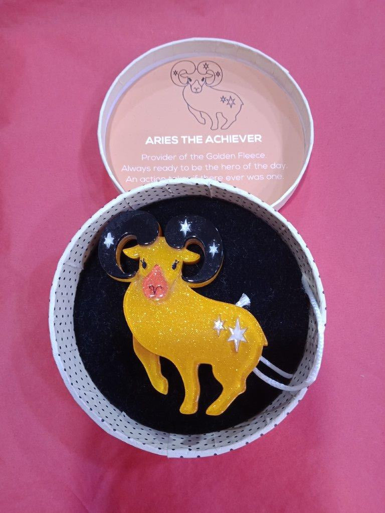 Aries The Achiever Brooch